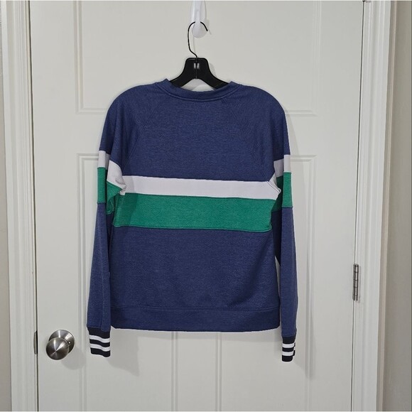 Cotopaxi Blue and Green Striped Sweatshirt - Picture 3 of 8